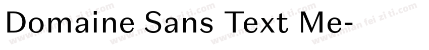 Domaine Sans Text Me字体转换